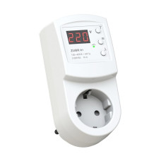 Реле напруги ZUBR 16А R116y в розетку 81077