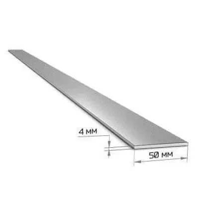 Смуга метал 50х4мм 6м (шинка)(продаж 3/6м, ціна за 1м) 99720