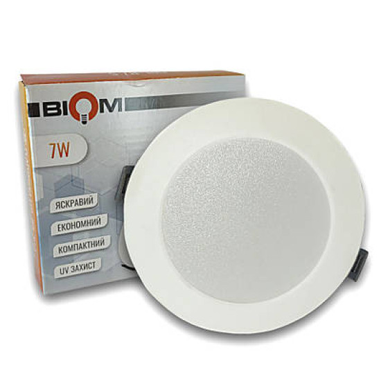 Світильник лед круг Biom 7W 5000K 120x22 DPL-R7-5 68812