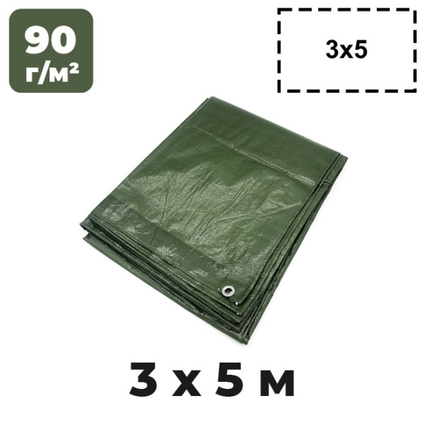 Тент 3х5м олива 17909