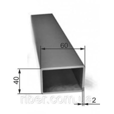 Труба профільна 60х40х3мм 6м (продаж3/6м, ціна за 1м) 99488