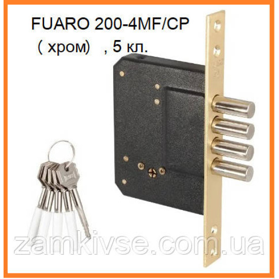 Замок врізний Fuaro 200-4MF/CP 5 47433