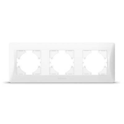 Рамка під вимикач 3гнізда горизонт Q-MAX 322