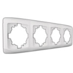Рамка під вимикач 4гнізда горизонт Q-MAX 323