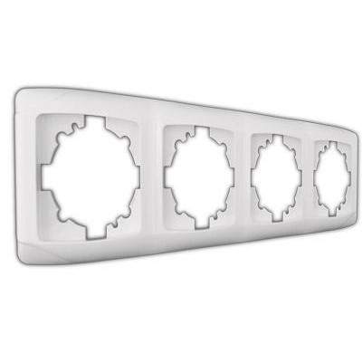 Рамка під вимикач 4гнізда горизонт Q-MAX 323