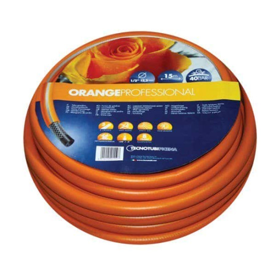 Шланг для поливу 1/2  Orange Prof Tecnocubi (бухта 15м) 179666
