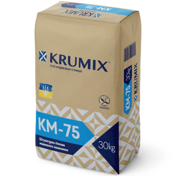 Штукатурка гіпсова машинна КМ-75 30кг KRUMIX (мп-75) 19260