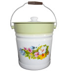 Відро емаль 12л  з піддоном і кришкою 152019 Україна