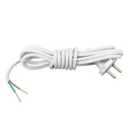 Кабель з вилкою на 3м з/з білий Neomax 87486