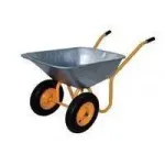 17901 Тачка 2-колісна 90л 180кг д400мм оцинк будівельна професійна 21141