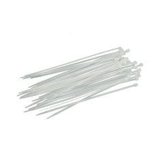 Хомут монтажний затягуючий 3,6х250мм білі/чорні