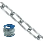 Ланцюг металевий Довга ланка оцинк д.5мм*35х9, 1м-п 35173