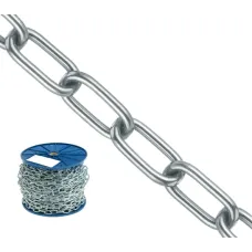 Ланцюг металевий Довга ланка оцинк д.5мм*35х9, 1м-п 35173