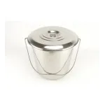 Відро 15л нерж з кришкою