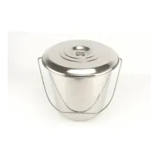 Відро 15л нерж з кришкою