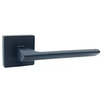 Ручка дверна  Кедр на кв. розетці R08.148 AL- Black mat 47340