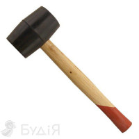 Киянка гумова 340г чорна з фібергл. ручк 99358