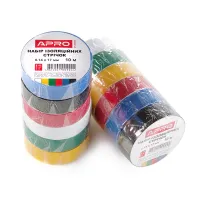 Ізолента Apro 25м 0,17х18мм колор 390816