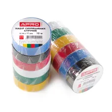 Ізолента Apro 25м 0,17х18мм колор 390816