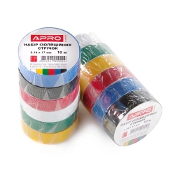 Ізолента Apro 25м 0,17х18мм колор 390816