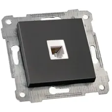 Механізм розетки комп. 1гн.RITA Mutlusan  чорний 47-05-65 87200