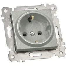 Механізм розетки з/з 16А Mutlusan срібло 47-11-80 87098
