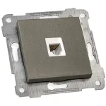 Механізи розетки комп. 1гн. Mutlusan графіт 47-07-77 87517