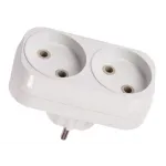 Двійник вертикал б/з білий Luxel 1015 87393