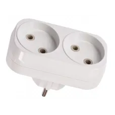 Двійник вертикал б/з білий Luxel 1015 87393