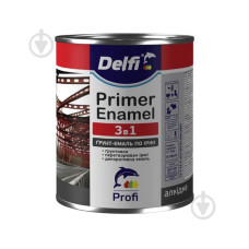 Грунт-емаль по іржі 3в1 темно-коричн. Delfi 0,9кг. 33953