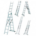 Драбина WERK/DELTA 3x9 алюм довж 5.9/2.6м