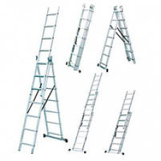 Драбина WERK/DELTA 3x9 алюм довж 5.9/2.6м