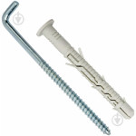 Гачок меблевий 8,0х10 (12х80) з дюбелем РХ-12D 31815