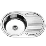 Мойка врізна 7750 Платінум поліровка 770х500х170  0,8мм