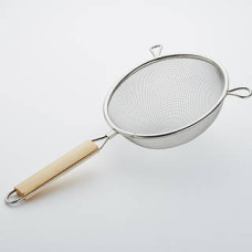 Сито нерж 18см з  дерев ручкою 151351