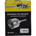 Коронка 45мм SDS-plus з центрувальним свердлом 07*110мм Werk 33967
