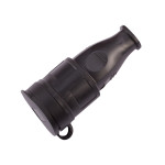 Гніздо штепсельне з/з каучук з кришкою Luxel 1126