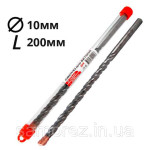 Свердло по бетону з победит напайкою 10х200 UADRILL 19-232