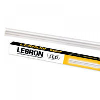 Світильник лед накладний довгий Lebron L-T5 8W 4100K 600мм з вимик. 13-20-04/13-20-13