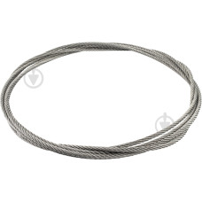 Трос стальний оцинкований в опльотці д3мм (за 1м)