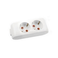 87027 Колодка 2 гнізда VIKO з заземл і вим