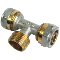 Трійник металопл 16х1/2х16 зовн