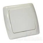 Вимикач врізний одинарний Viko Кармен з індикат 87088