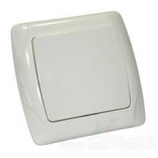 Вимикач врізний одинарний Viko Кармен з індикат 87088