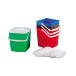 Відро 12л квадрат з кришкою Горизонт Україна