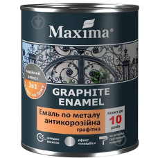 Емаль антикор графітна 3в1 Maxima 0,75кг чорна 33904