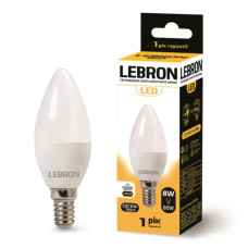 Лед-лампа Леброн 8W Е14 4100К свіча 00-10-48/11-13-28