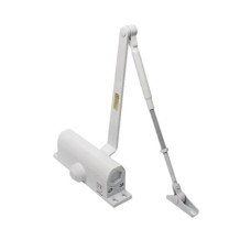 Доводчик дверний Шерлок 40-65кг білий 47065