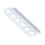 Кут плиточний 2,5м 9мм зовн білий пласт