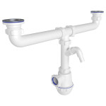 Сифон Ані Пласт  3500 кухня подвійний